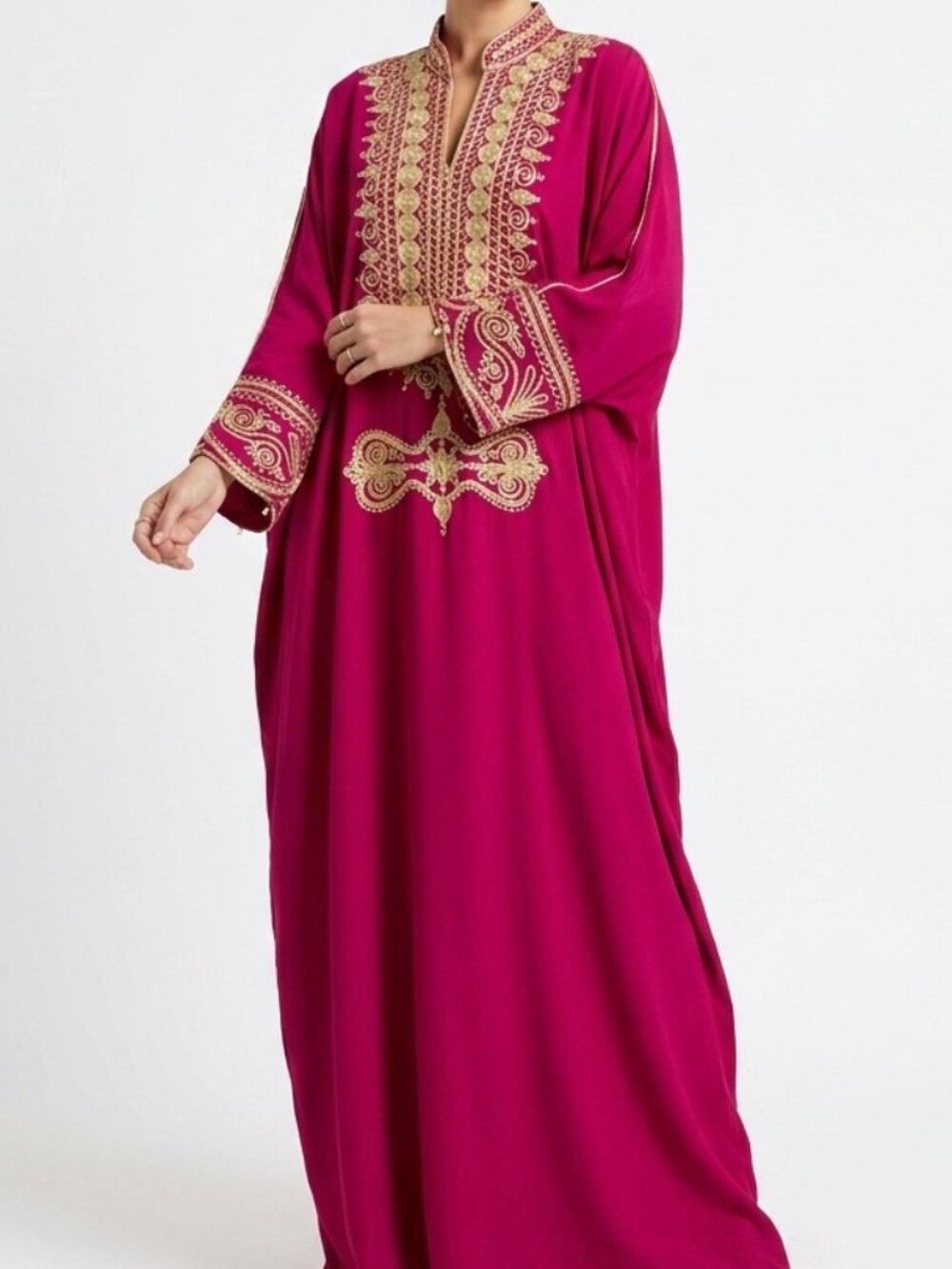 Moroccan Embroidered Kaftan Dress